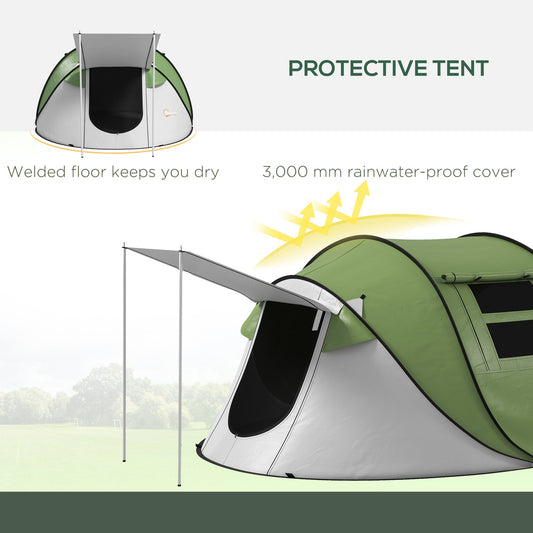 Pop Up Tent with Porch and Carry Bag - Feeling My Adventure