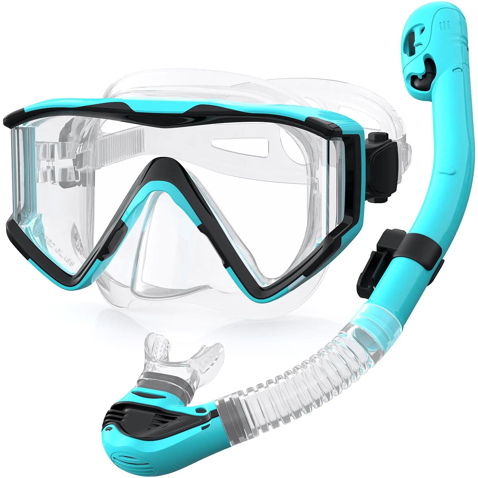 Professional Panoramic Snorkel Set for Adults - Anti-Fog, Anti-Leak, Wide View - Feeling My Adventure