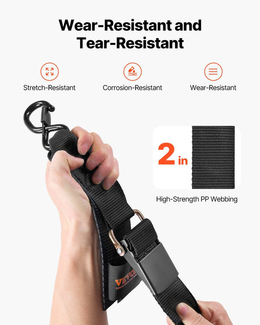 Retractable Ratchet Straps Tie Down Straps 2 In X 2 Ft For Boat 2 Pack - Feeling My Adventure