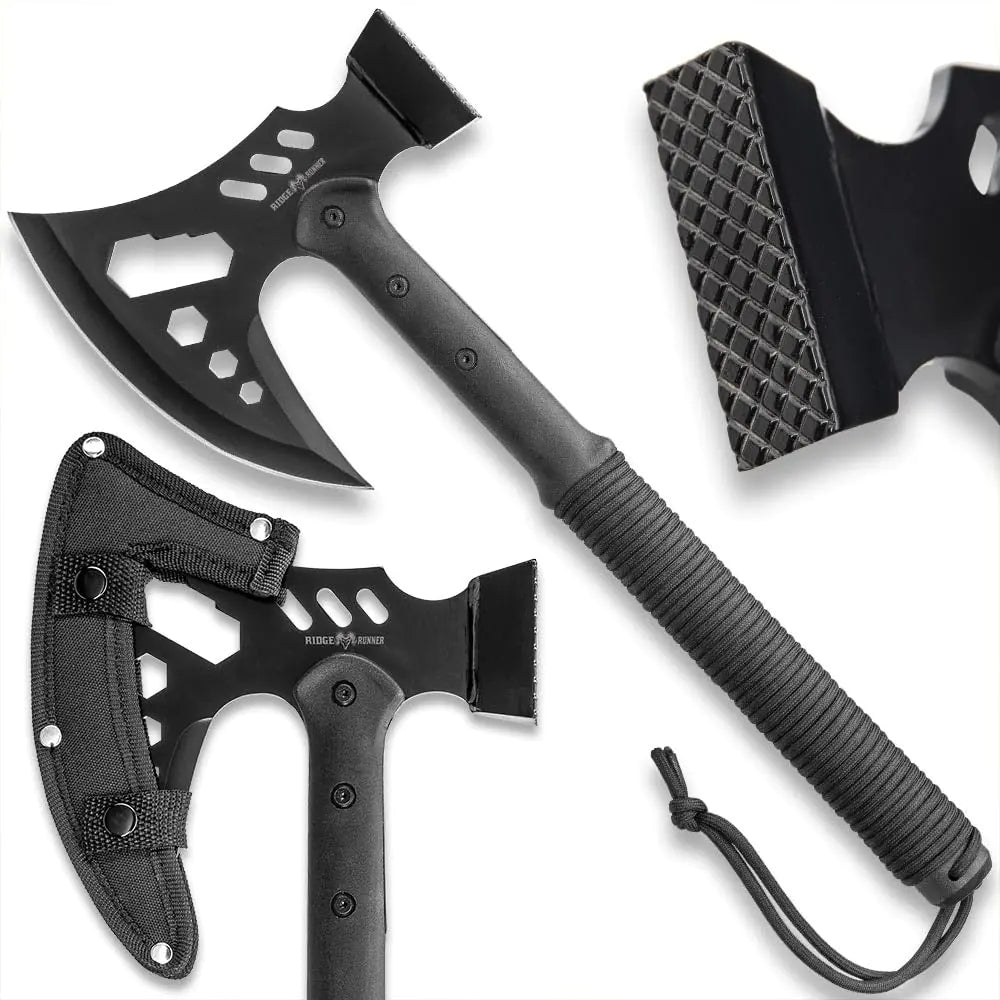 RIDGE RUNNER Tactical Multi-Tool Hammer-Axe with Sheath - Feeling My Adventure
