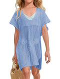 Girls Crochet Swim Cover-Up - Beachwear Tops