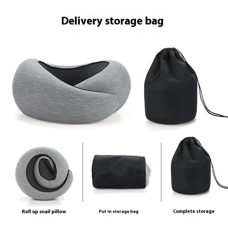 Adjustable U-Shaped Memory Foam Travel Neck Pillow - Comfortable Support for On-the-Go Sleep - Feeling My Adventure