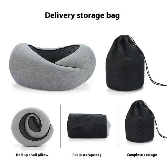 Adjustable U-Shaped Memory Foam Travel Neck Pillow - Comfortable Support for On-the-Go Sleep - Feeling My Adventure