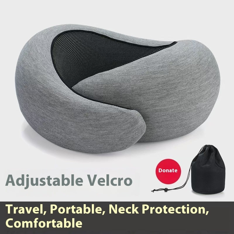 Adjustable U-Shaped Memory Foam Travel Neck Pillow - Comfortable Support for On-the-Go Sleep - Feeling My Adventure