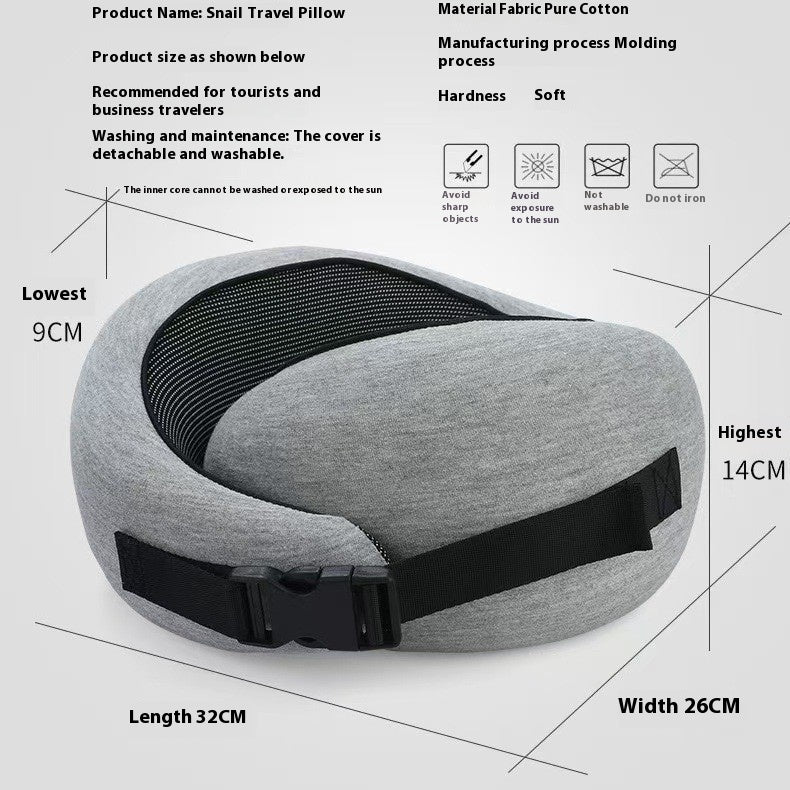 Adjustable U-Shaped Memory Foam Travel Neck Pillow - Comfortable Support for On-the-Go Sleep - Feeling My Adventure