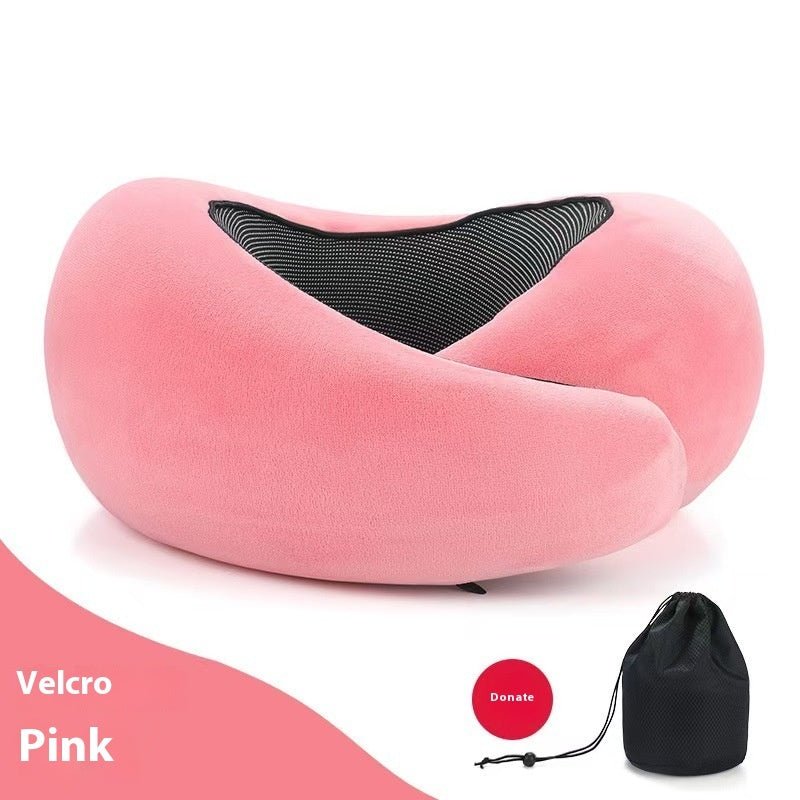 Adjustable U-Shaped Memory Foam Travel Neck Pillow - Comfortable Support for On-the-Go Sleep - Feeling My Adventure