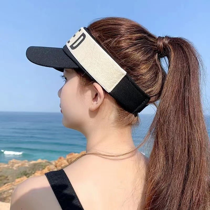 Sunlight Blocker For Summer Letter Without Top LOVED Korean - Feeling My Adventure