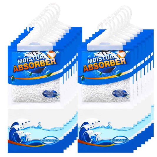 15-Pack Moisture Absorber Hanging Bags – Fragrance-Free Closet Dehumidifier (220g Each) - Feeling My Adventure