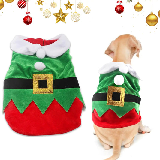 Puppy Santa Velvet Costume Set Feeling My Adventure