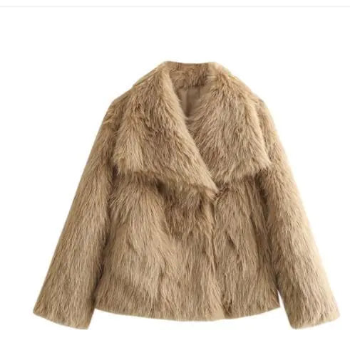 Chic Winter Plush Coat Feeling My Adventure