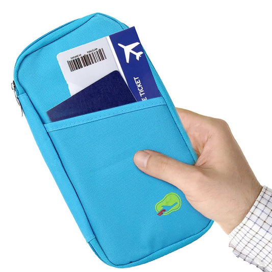 Travel Passport Wallet 12Cells Ticket ID Credit Card Holder Water Repellent Documents Phone Organizer - Feeling My Adventure