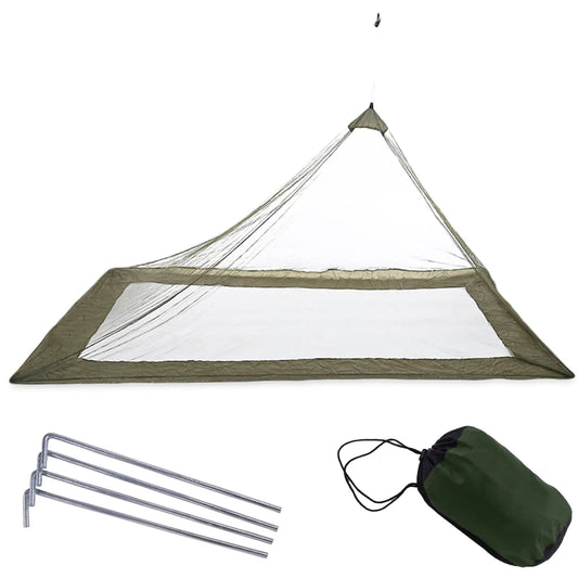 Mosquito Net Tent7.2x3.9x3.28 FT Outdoor Mosquito Net for Camping and Hiking with Tent pegsBug NetBed NetMosquito TentBed TentBug Netting for Bed Without Sleeping Mat(Green) Feeling My Adventure
