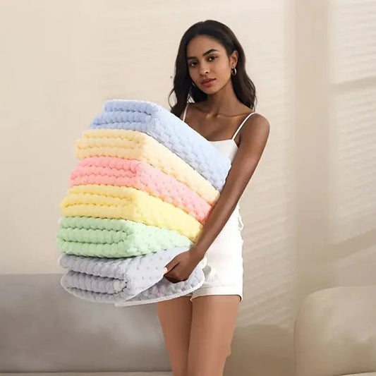 Ultra-soft Quick-drying Waffle Bath Towel - Super Absorbent & Durable Daily Use Towel - Feeling My Adventure