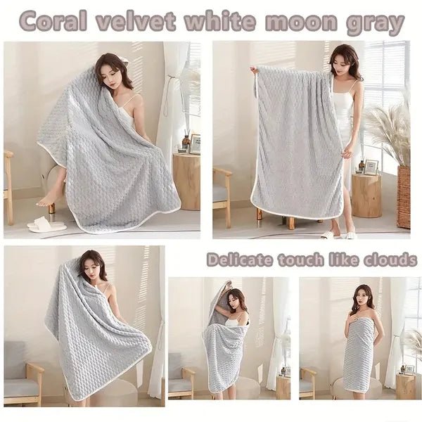 Ultra-soft Quick-drying Waffle Bath Towel - Super Absorbent & Durable Daily Use Towel - Feeling My Adventure