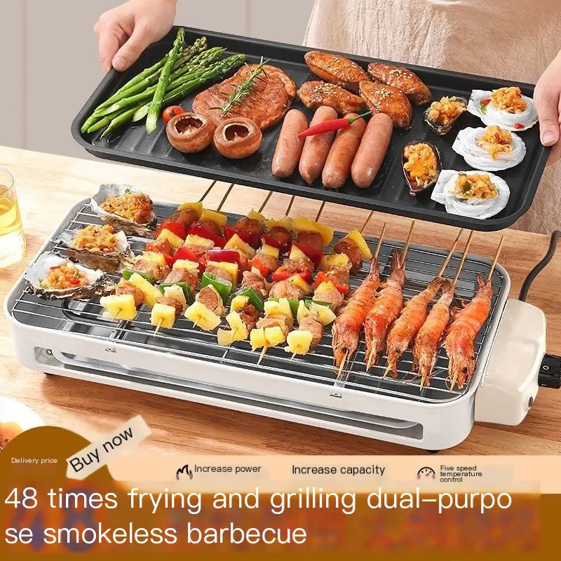 Indoor Electric Grill for Smokeless BBQ and Cooking Feeling My Adventure