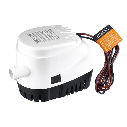 VEVOR 1100GPH Boat Bilge Pump w/ Float Switch, Marine Electric Water Pump for Boats, Ponds, Pools - Feeling My Adventure