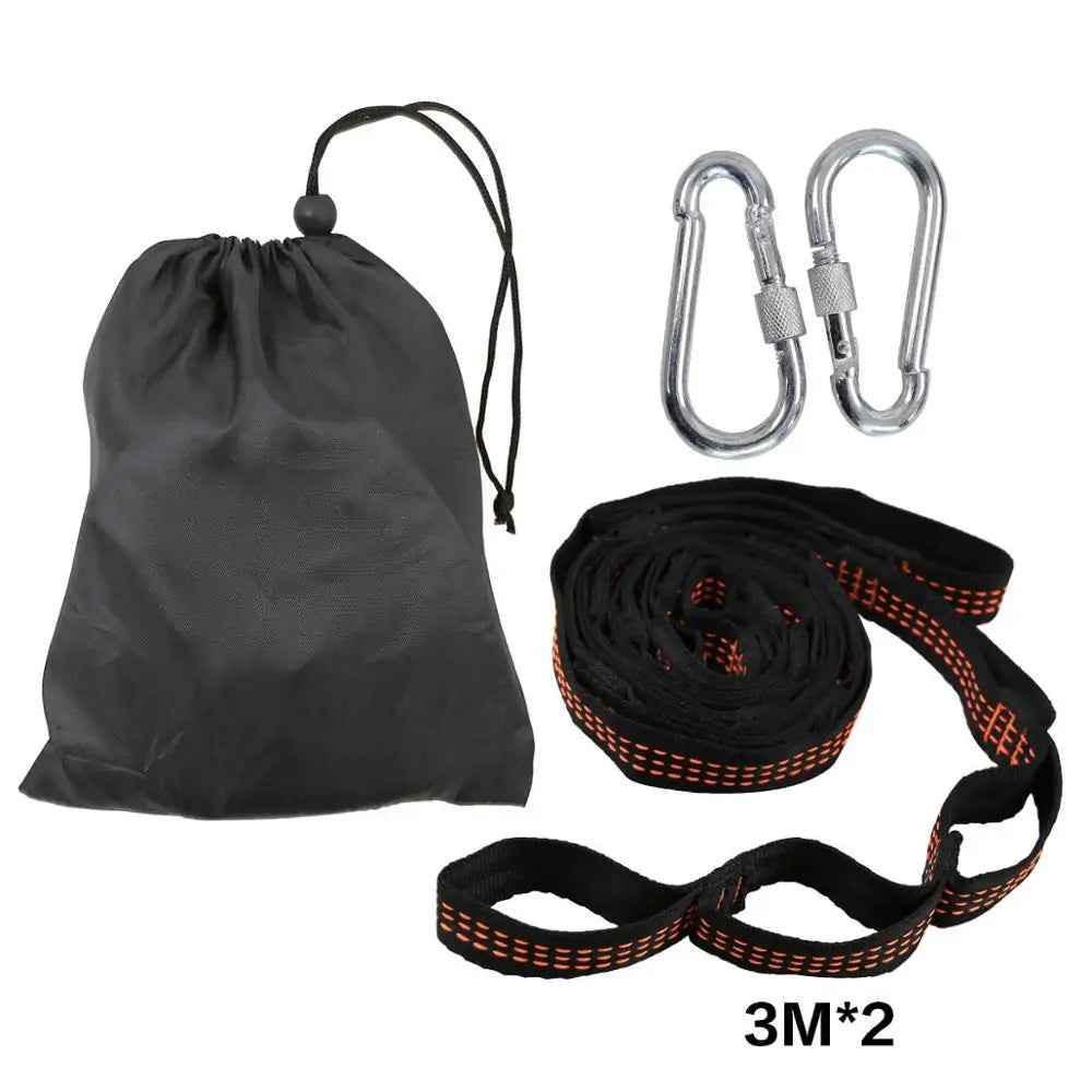 1-2 Person Camping Hammock – Lightweight Portable Hammock for Outdoor Hiking, Backpacking, Beach & Backyard – Heavy-Duty Nylon with Tree Straps - Feeling My Adventure