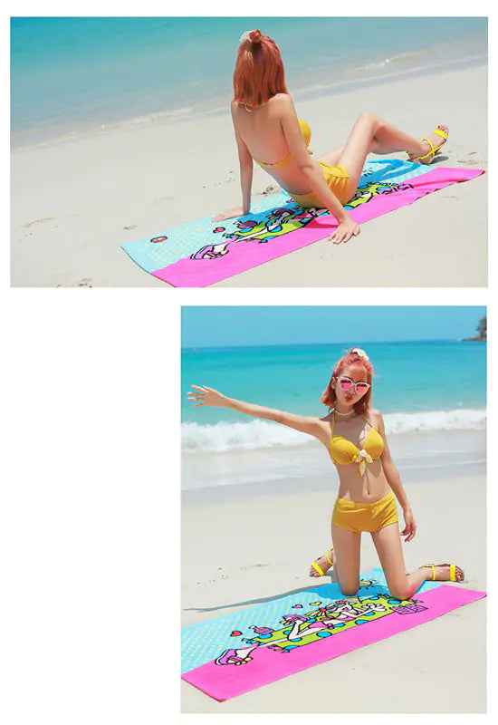 Quick-Dry Bath Towels, Beach Towels, Printed Towels Feeling My Adventure